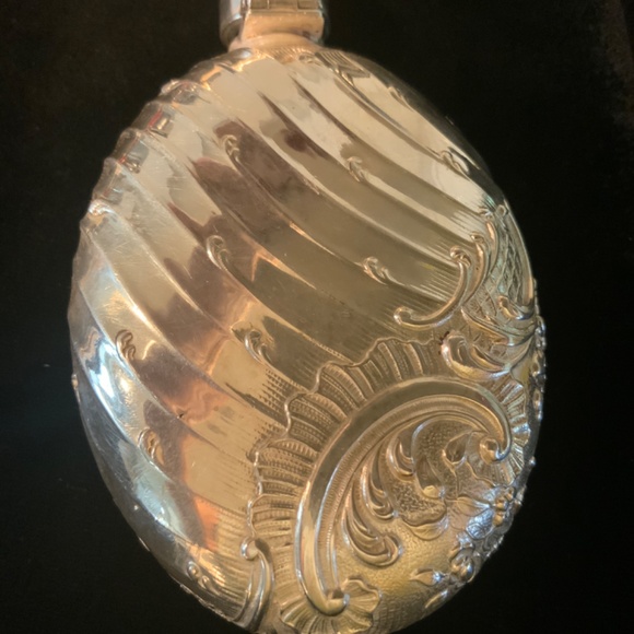 Antique Scrolling 1897 Birmingham Sterling Perfume/ Flask Hallmarked 4” - Picture 6 of 10